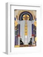 Jesus Christ depicted in The Home in Paradise, mosaics, Austria-Godong-Framed Photographic Print