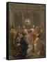 Jésus-Christ instituant l'Eucharistie-Nicolas Poussin-Framed Stretched Canvas