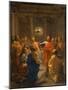 Jesus Christ Instituting the Eucharist, 1640-1641-Nicolas Poussin-Mounted Giclee Print