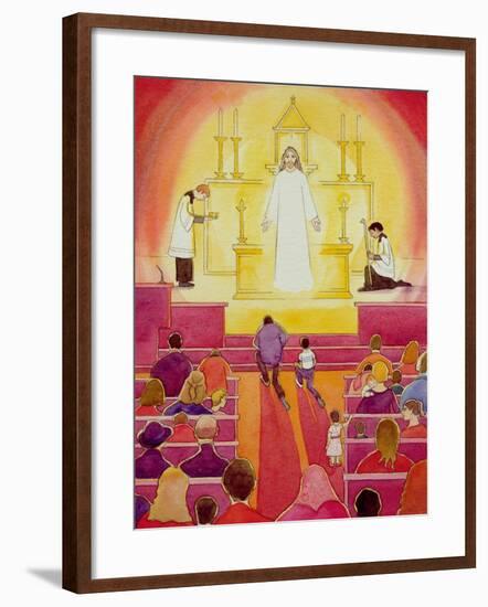 Jesus Christ Is Truly Present in the Blessed Sacrament, 2005-Elizabeth Wang-Framed Giclee Print