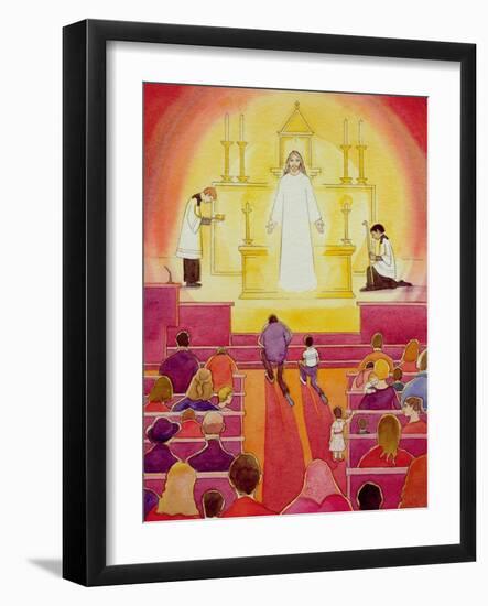 Jesus Christ Is Truly Present in the Blessed Sacrament, 2005-Elizabeth Wang-Framed Giclee Print