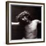 Jesus Christ on the Cross with Crown of Thorns (Photo)-Paul Nadar-Framed Giclee Print