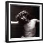 Jesus Christ on the Cross with Crown of Thorns (Photo)-Paul Nadar-Framed Giclee Print