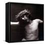 Jesus Christ on the Cross with Crown of Thorns (Photo)-Paul Nadar-Framed Stretched Canvas