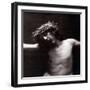 Jesus Christ on the Cross with Crown of Thorns (Photo)-Paul Nadar-Framed Giclee Print