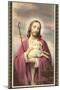 Jesus Christ with Lamb-null-Mounted Art Print