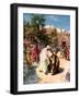 Jesus cleanses a leper - Bible-William Brassey Hole-Framed Giclee Print