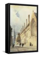 Jesus College from Thurl Street, Oxford, 1832-Thomas Shotter Boys-Framed Stretched Canvas