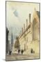 Jesus College from Thurl Street, Oxford, 1832-Thomas Shotter Boys-Mounted Giclee Print
