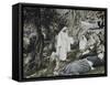 Jesus Commands His Disciples to Rest-James Tissot-Framed Stretched Canvas