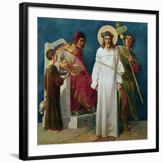 Jesus Condemned to Die-Martin Feuerstein-Framed Giclee Print