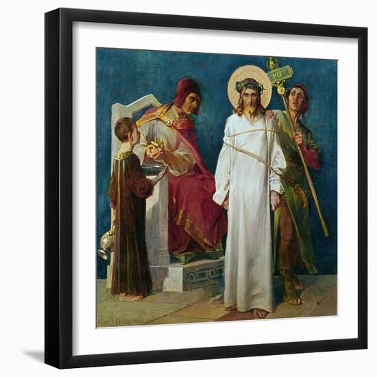 Jesus Condemned to Die-Martin Feuerstein-Framed Giclee Print