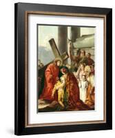 Jesus Consoles the Women of Jerusalem, Stations of the Cross, 1747-Giandomenico Tiepolo-Framed Giclee Print