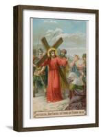 Jesus Consoles the Women Who are Weeping for Him. the Eighth Station of the Cross-null-Framed Giclee Print