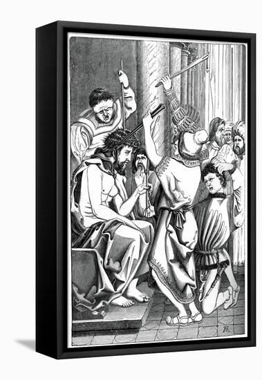 Jesus Crowned with Thorns-Albrecht Durer-Framed Stretched Canvas