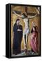 Jesus Crucified, Painting on Panel, Church of St Mary of the Assumption, Sarnano, Marche, Italy-null-Framed Stretched Canvas