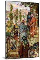 Jesus cures the possessed daughter of a Canaanite - Bible-William Brassey Hole-Mounted Giclee Print