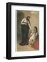 Jesus Depicted as a Healer-Gabriel Max-Framed Photographic Print