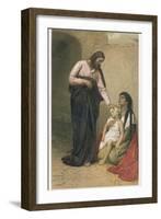 Jesus Depicted as a Healer-Gabriel Max-Framed Photographic Print