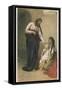 Jesus Depicted as a Healer-Gabriel Max-Framed Stretched Canvas