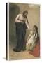 Jesus Depicted as a Healer-Gabriel Max-Stretched Canvas