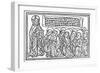 Jesus Dictates Prayer-null-Framed Art Print