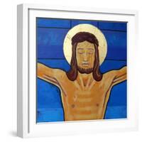 Jesus dies on the cross-Sara Hayward-Framed Giclee Print