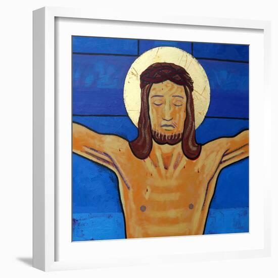 Jesus dies on the cross-Sara Hayward-Framed Giclee Print