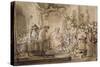 Jésus enfant au milieu les docteurs-Rembrandt van Rijn-Stretched Canvas
