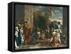 Jesus Enters Jerlusalem, C1630-Nicolas Poussin-Framed Stretched Canvas