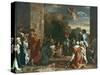 Jesus Enters Jerlusalem, C1630-Nicolas Poussin-Stretched Canvas