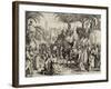 Jesus Enters Jerusalem, 1635 (Etching)-Jacques Callot-Framed Giclee Print