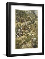 Jesus Enters Jerusalem on Palm Sunday-James Tissot-Framed Photographic Print