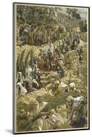 Jesus Enters Jerusalem on Palm Sunday-James Tissot-Mounted Photographic Print
