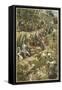 Jesus Enters Jerusalem on Palm Sunday-James Tissot-Framed Stretched Canvas