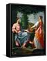 Jesus Et La Samaritaine - Baroque : Christ and the Samaritan Woman Par Rosselli, Matteo (1578-1650)-Matteo Rosselli-Framed Stretched Canvas