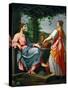 Jesus Et La Samaritaine - Baroque : Christ and the Samaritan Woman Par Rosselli, Matteo (1578-1650)-Matteo Rosselli-Stretched Canvas