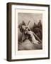Jesus Falling Beneath the Cross-Gustave Dore-Framed Giclee Print