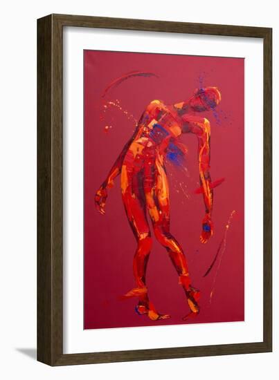 Jesus Falls for the Third Time - Station 3-Penny Warden-Framed Giclee Print