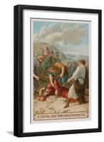 Jesus Falls for the Third Time. the Ninth Station of the Cross-null-Framed Giclee Print