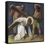 Jesus Falls the First Time (3rd Station of the Cross) 1898-Martin Feuerstein-Framed Stretched Canvas