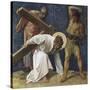 Jesus Falls the First Time (3rd Station of the Cross) 1898-Martin Feuerstein-Stretched Canvas