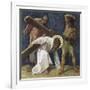 Jesus Falls the First Time (3rd Station of the Cross) 1898-Martin Feuerstein-Framed Giclee Print