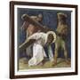 Jesus Falls the First Time (3rd Station of the Cross) 1898-Martin Feuerstein-Framed Giclee Print