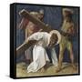 Jesus Falls the First Time (3rd Station of the Cross) 1898-Martin Feuerstein-Framed Stretched Canvas