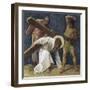 Jesus Falls the First Time (3rd Station of the Cross) 1898-Martin Feuerstein-Framed Giclee Print