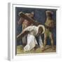 Jesus Falls the First Time (3rd Station of the Cross) 1898-Martin Feuerstein-Framed Giclee Print