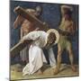 Jesus Falls the First Time (3rd Station of the Cross) 1898-Martin Feuerstein-Mounted Giclee Print