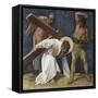Jesus Falls the First Time (3rd Station of the Cross) 1898-Martin Feuerstein-Framed Stretched Canvas
