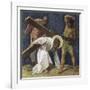 Jesus Falls the First Time (3rd Station of the Cross) 1898-Martin Feuerstein-Framed Giclee Print